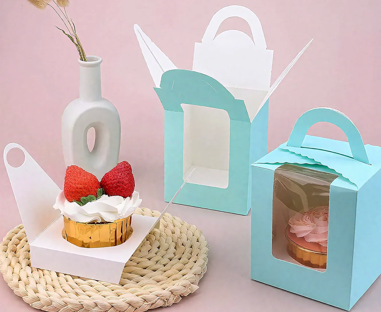 Materiał papierowego pudełka na żywność.