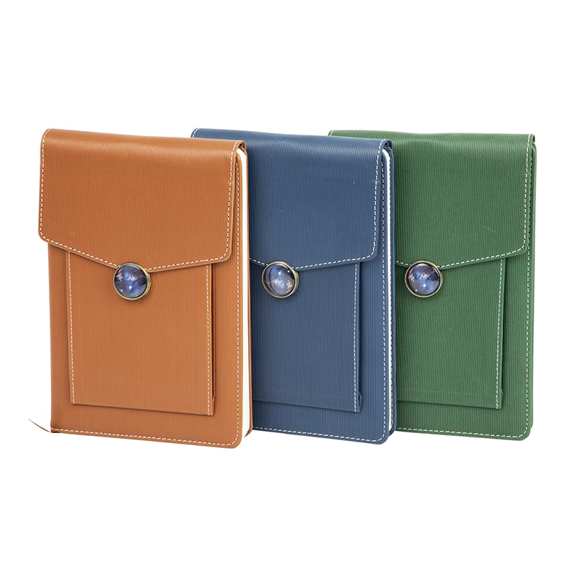 Notatnik z lnianą okładką